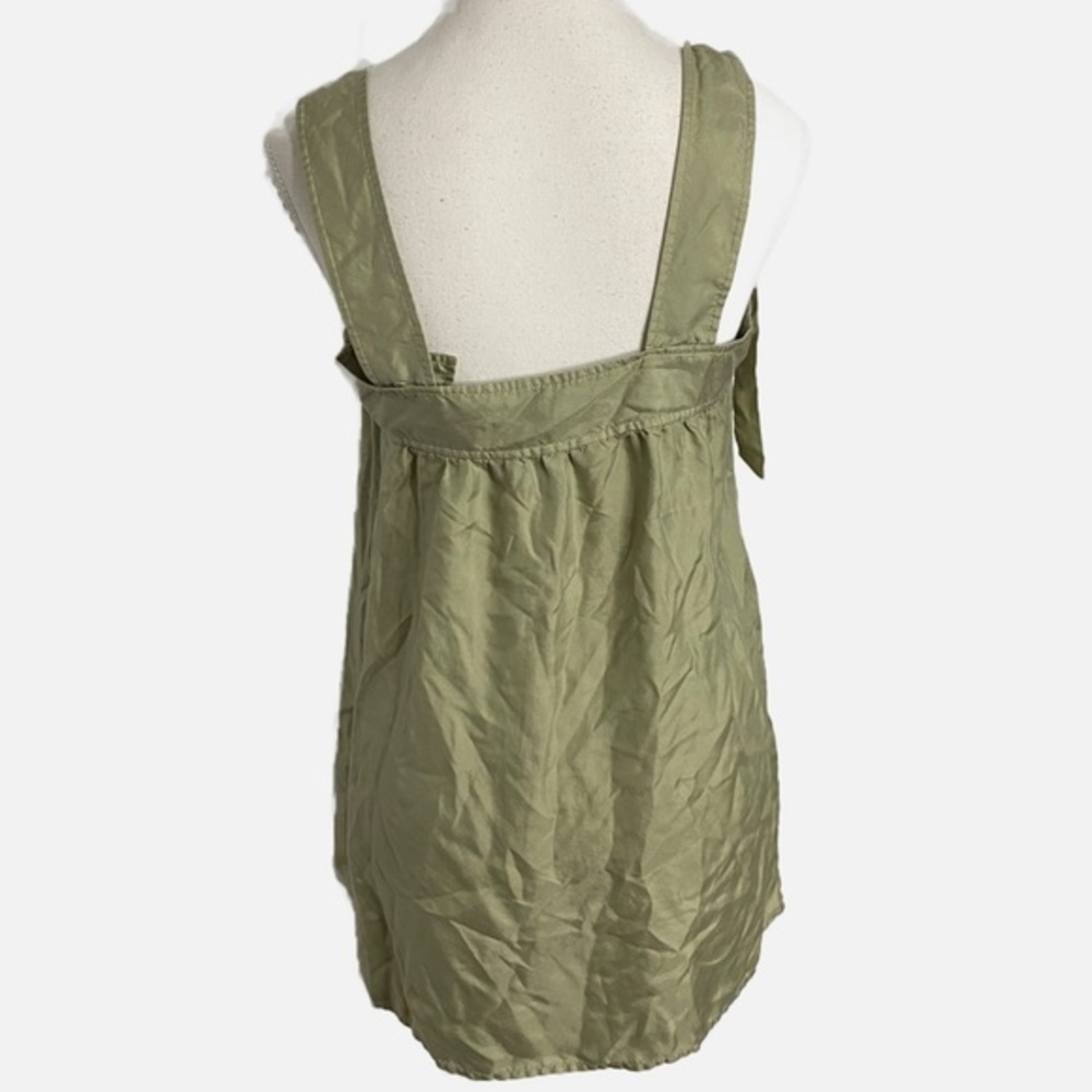 Banana Republic light green silk tunic tank top - Picture 2 of 11